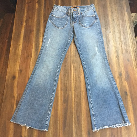 Arden B Denim - Arden B  Boot cut raw hem jeans